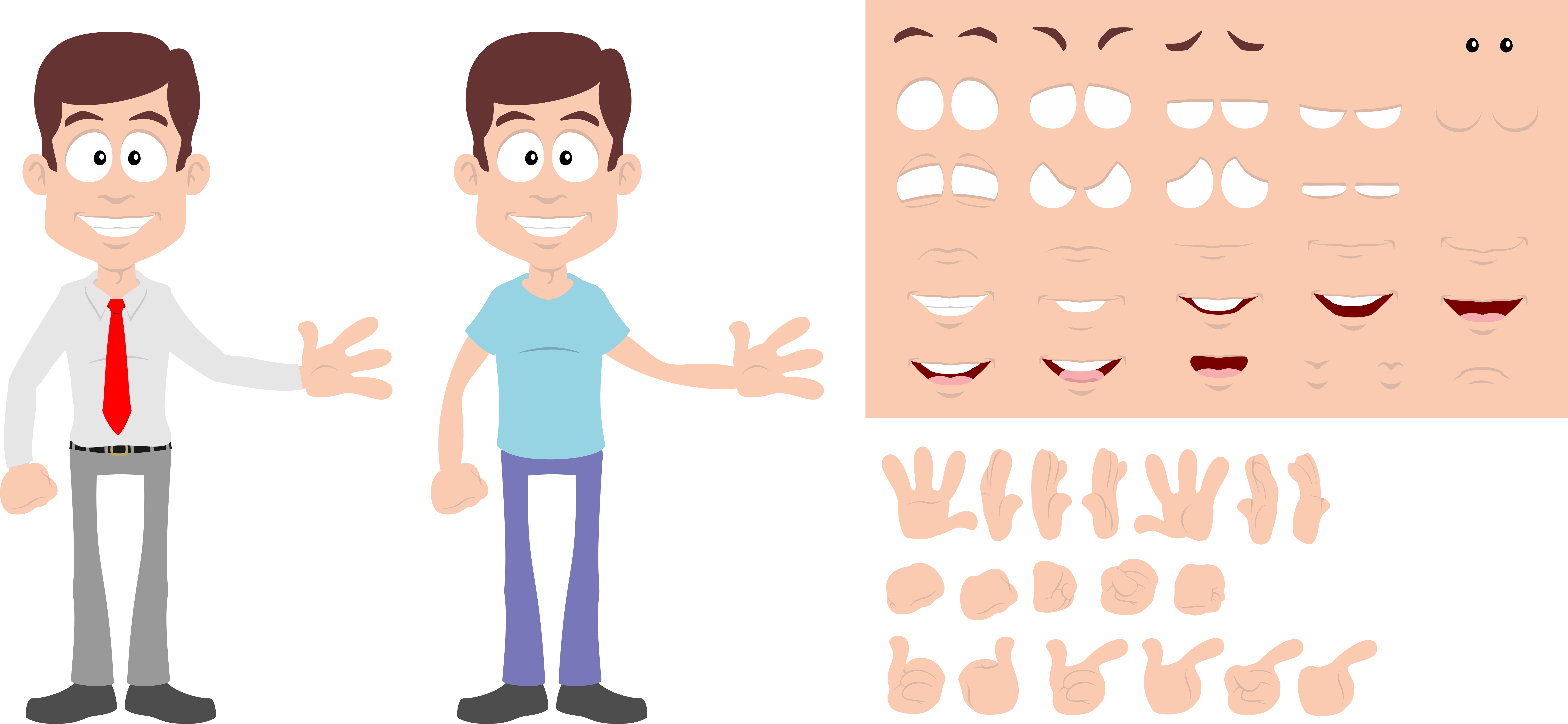 male character sheet